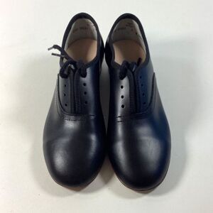 Stevens Dance Shoes Tap Clogging Kids 11-1/2W Black New Oxford NO TAPS 506